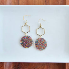 Load image into Gallery viewer, Layla Earrings - Rainbow Glitter
