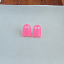 Load image into Gallery viewer, Ghost Studs - Pink Glitter
