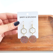 Load image into Gallery viewer, Layla Earrings - Rainbow Glitter
