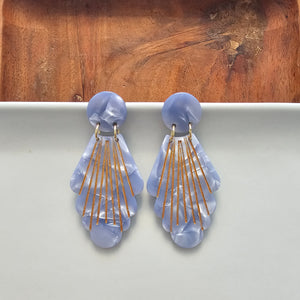 Florence Earrings - Glacier Blue