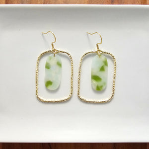 Madison Earrings - Pear Opal