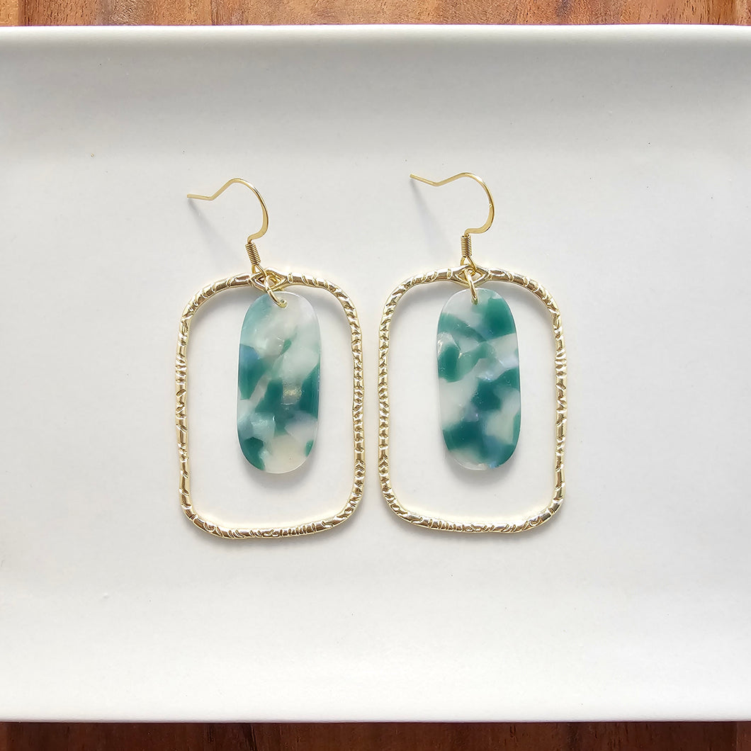 Madison Earrings - Jade Opal