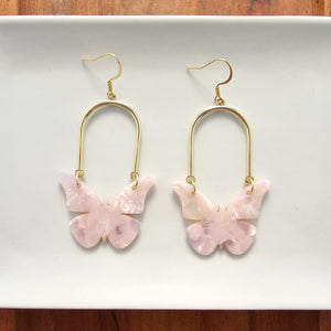 Bindi Butterfly Earrings - Ballet Slipper