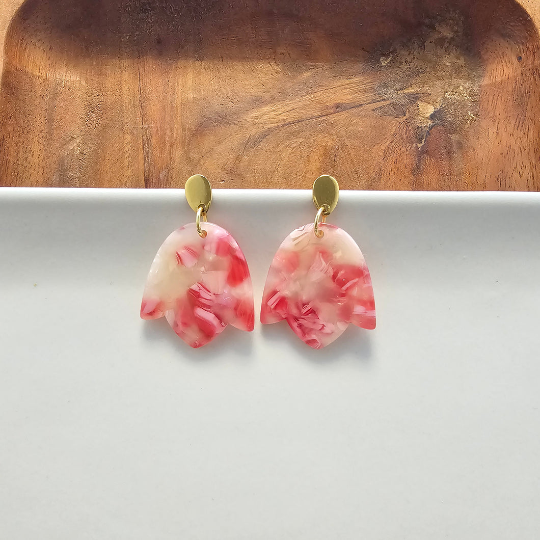 Lotus Earrings - Rosey