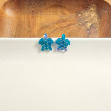 Load image into Gallery viewer, Sea Turtle Studs - Sea Green
