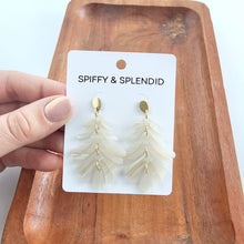 Load image into Gallery viewer, Petite Palm Earrings - Seashell
