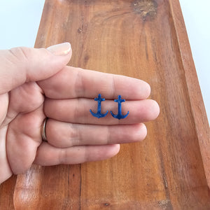 Anchor Studs - Navy