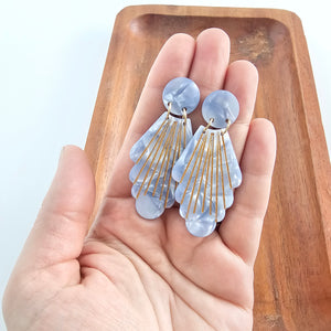 Florence Earrings - Glacier Blue