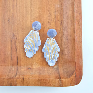 Florence Earrings - Glacier Blue