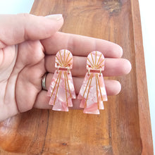 Load image into Gallery viewer, Lucille Earrings - Rose Quartz
