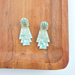 Lucille Earrings - Mint