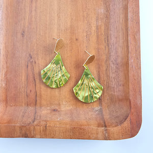 Daphne Earrings - Olive