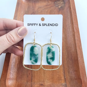 Madison Earrings - Jade Opal