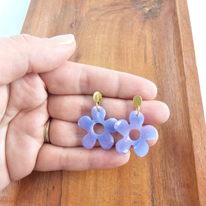 Daisy Earrings - Lavender Haze