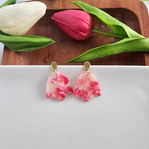 Lotus Earrings - Rosey