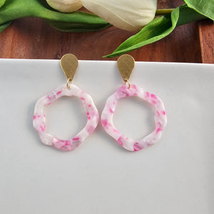 Cynthia Earrings - Cherry Blossom