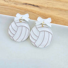 Load image into Gallery viewer, Bow Volleyball Earrings
