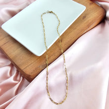 Load image into Gallery viewer, Luxe Gold Delicate Paper Clip Chain - 18&quot;
