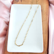 Load image into Gallery viewer, Luxe Gold Delicate Paper Clip Chain - 18&quot;
