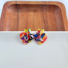 Load image into Gallery viewer, Darling Heart Earrings - Fiesta
