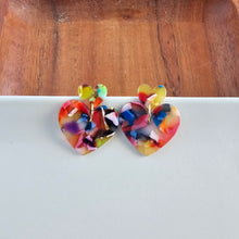Load image into Gallery viewer, Darling Heart Earrings - Fiesta
