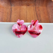 Load image into Gallery viewer, Darling Heart Earrings - Strawberry Fizz