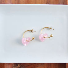 Load image into Gallery viewer, Sweetheart Hoops - Pink
