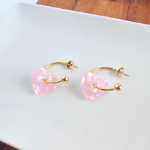 Load image into Gallery viewer, Sweetheart Hoops - Pink
