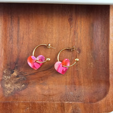 Load image into Gallery viewer, Sweetheart Hoops - Tickled Pink
