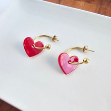 Load image into Gallery viewer, Sweetheart Hoops - Red
