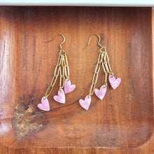 Load image into Gallery viewer, Heartstring Earrings - Pink
