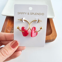 Load image into Gallery viewer, Sweetheart Hoops - Red
