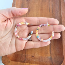 Load image into Gallery viewer, Camy Hoops - Mosaic
