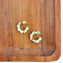 Load image into Gallery viewer, Flora Mini Hoops - Citron Zest