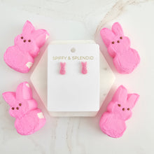 Load image into Gallery viewer, Glitter Bunny Studs - Pink
