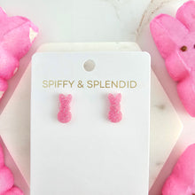Load image into Gallery viewer, Glitter Bunny Studs - Pink