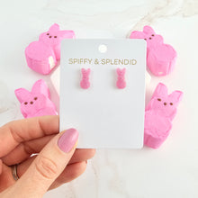 Load image into Gallery viewer, Glitter Bunny Studs - Pink