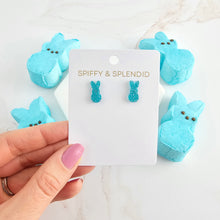 Load image into Gallery viewer, Glitter Bunny Studs - Blue