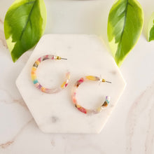 Load image into Gallery viewer, Camy Hoops - Mosaic
