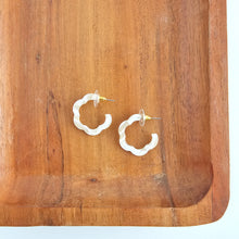 Load image into Gallery viewer, Posey Mini Hoops - Ivory