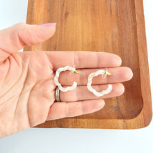 Load image into Gallery viewer, Posey Mini Hoops - Ivory