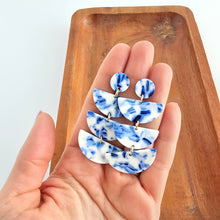Load image into Gallery viewer, Kennedy Earrings - Greek Goddess Blue