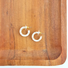Load image into Gallery viewer, Micro Cam Mini Hoops - Ivory