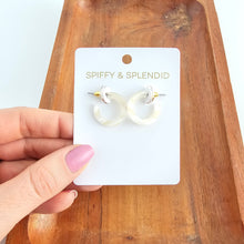 Load image into Gallery viewer, Micro Cam Mini Hoops - Ivory