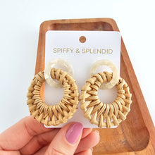 Load image into Gallery viewer, Calypso Earrings - Dark Rattan