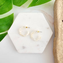 Load image into Gallery viewer, Posey Mini Hoops - Ivory