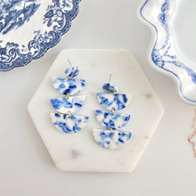 Load image into Gallery viewer, Kennedy Earrings - Greek Goddess Blue