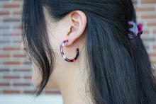 Load image into Gallery viewer, Camy Hoops - Burgundy
