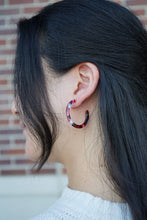 Load image into Gallery viewer, Camy Hoops - Burgundy
