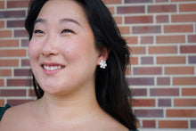 Load image into Gallery viewer, Snowflake Studs - White Shimmer
